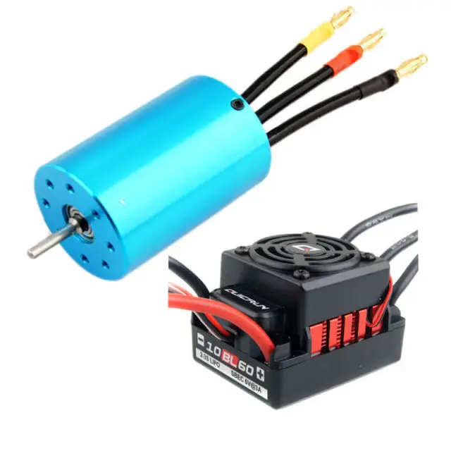 RC HSP 107051 (03302) бесщеточный 540 мотор 3300KV + HW QUICRUN ESC 60A WP-10BL60 | Игрушки и хобби