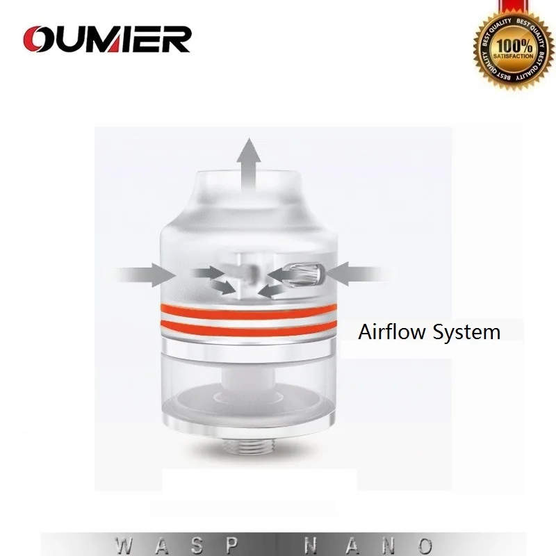 Оригинальный атомайзер OUMIER WASP NANO RDTA 2 мл 22 мм бак для пара легкая конструкция и