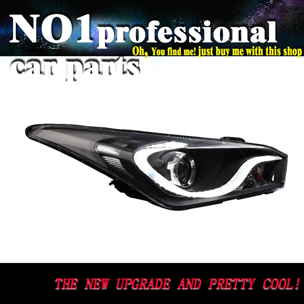 

OUMIAO car Headlamp for Hyundai for HB20 LED Headlight 2013-UP H7 HID BI Xenon lamp Lens Headlights Front light