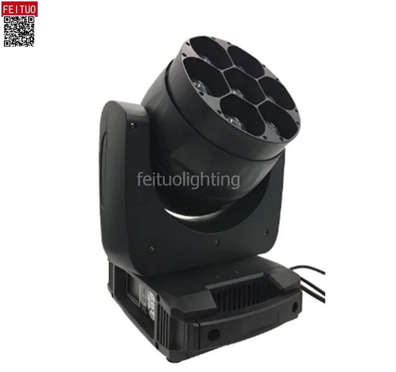 2 шт.+ Flycase Новое поступление Lyre Zoom Beam Dmx Led движущаяся головка пчелиный глаз 7x40 Вт Rgbw 4в1 движущиеся головы моющие сценические Dj Вечерние огни для дискотеки