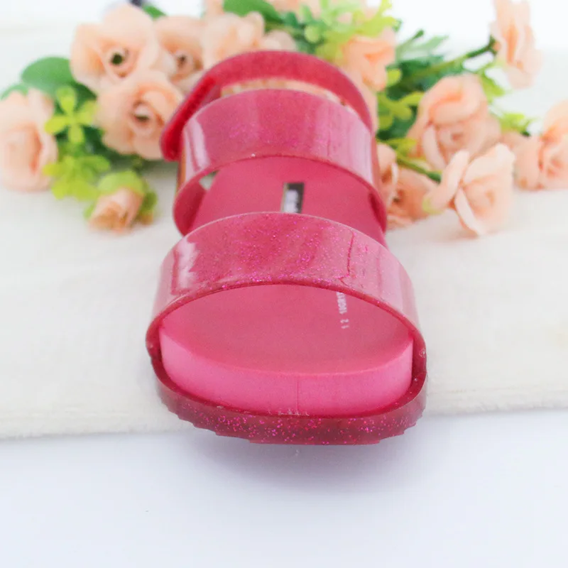 Mini Melissa Ultragirl/ г. новые оригинальные сандалии для девочек бразильские прозрачные сандалии Нескользящие Детские пляжные сандалии для малышей, 13,5-18,5 см