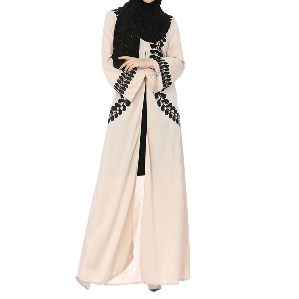 

Ramadan Muslim Women Wear Islamic Clothing Tailored Long Coats Middle Eastern Robe, Kaftan Abaya and Hijab Dress 4.17