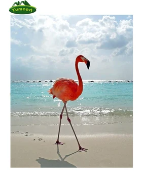 

5d Diy Diamond Painting Animal Flamingo Embroidery Full Drill Cross Stitch Crystal Square Diamond Sets Unfinish Home Decorative