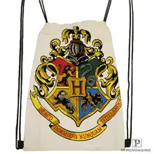 Custom harry_potter_hufflepuff Drawstring Backpack Bag Cute Daypack Kids Satchel (Black Back) 31x40cm#20180611-02-96