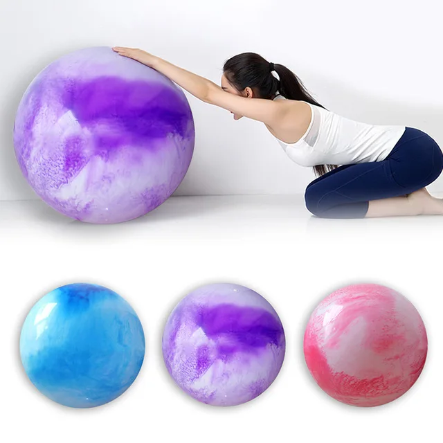 75CM PVC High Quality Large Yoga Balls for Fitness with 4 Color Option Female Workout Sport