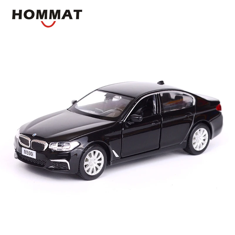 HOMMAT Simulation 1:36 M550i Sedan Car Model Alloy Diecast Toy Vehicle Model Car Collection Gift Toys For Children Pull Back - Цвет: Black