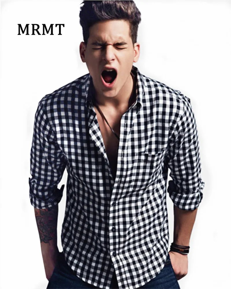 

In the spring of 2016 men's Long Sleeve Shirt Youth flannel shirt sanding trend of men's foreign trade