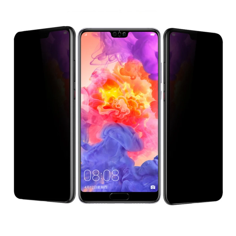 Закаленное стекло с полным покрытием для защиты экрана от шпионов HuaWei P30 Lite Mate 30 Pro