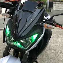 Мотоцикл двойной пузырь лобовое стекло ветер экран для 2013 Kawasaki Z250 Z300 Z 250 300 черный дым