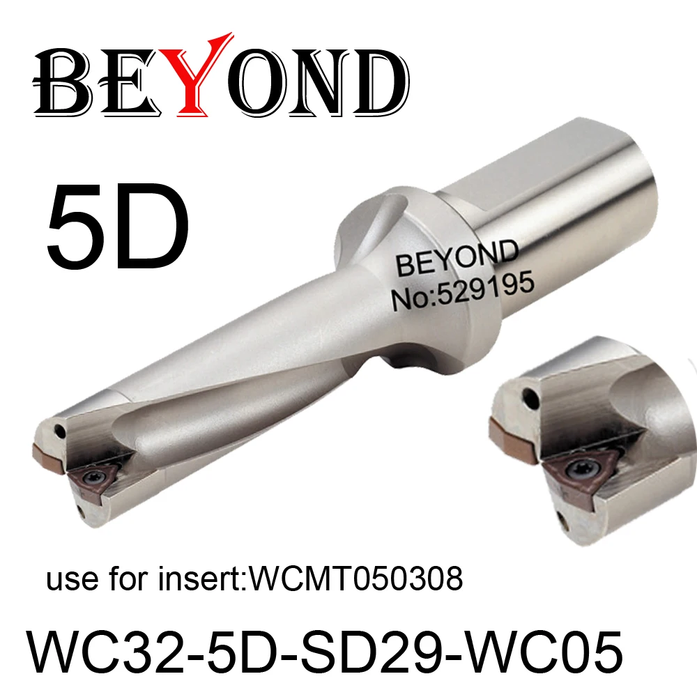 BEYOND WC 5D 29 мм WC32-5D-SD29-WC05 U сверло используется вставка WCMT WCMT050308 индексируемая
