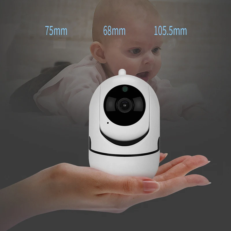 

wdskivi Auto Tracking HD 1080p Indoor Home Mini Baby Monitor IP Camera Wireless Wifi Camera Security Surveillance CCTV Camera