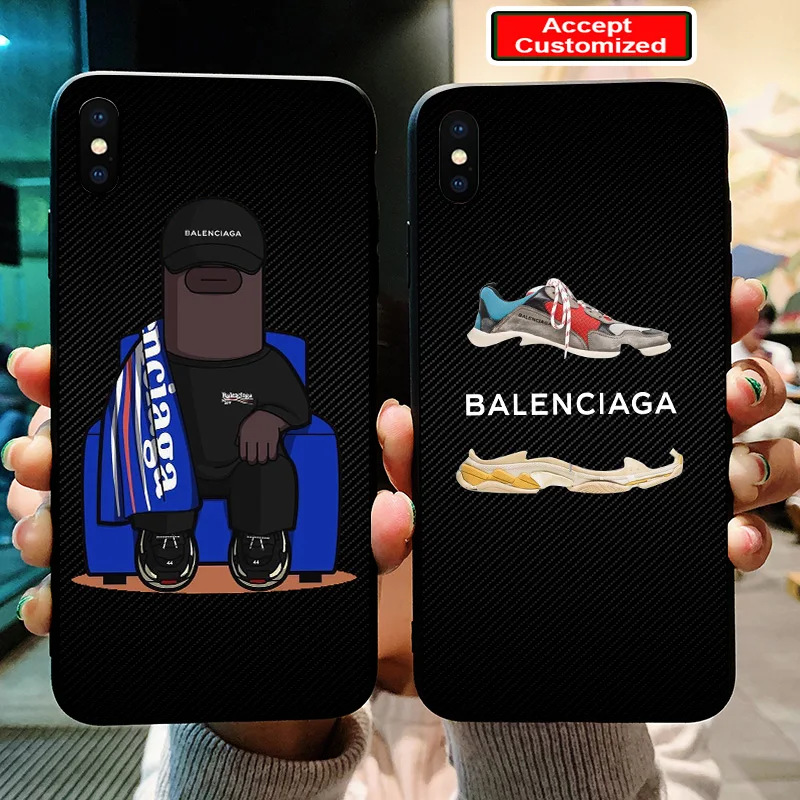 

Luxury Fashion Brand Cover Shell France Paris Sports BALENCI Case for Samsung Galaxy S8 S9 S10 Plus S10E S7 Edge Note 8 9