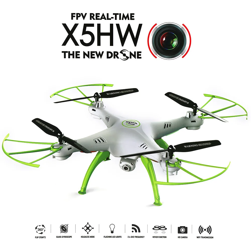 

SYMA X5HW RC Drone with Camera Wifi FPV HD Real-time 2.4G CH RC Helicopter Quadcopter RC Dron Toy X5SW Upgrade