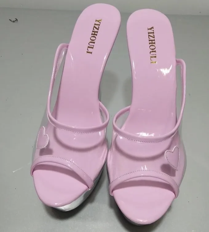 Crystal platform 15 cm high with queen's shoes, sandals Clubs appeal performance Dance Shoes