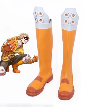 

Anime My Hero Academia Cosplay Kaminari Denki Costume Orange Boots Shoes Adult Halloween Accessories Carnival Party Knee High