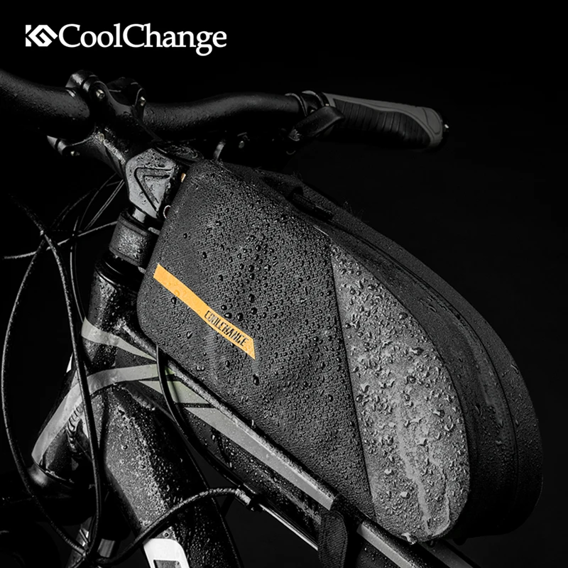 CoolChange Bicycle Bag Waterproof Large Capacity Portable Cycling Front Tube Bag Outdoor Sports Pannier Pouch Bike Accessories CoolChange Bicycle Bag Waterproof Large Capacity Portable Cycling Front Tube Bag Outdoor Sports Pannier Pouch Bike Accessories