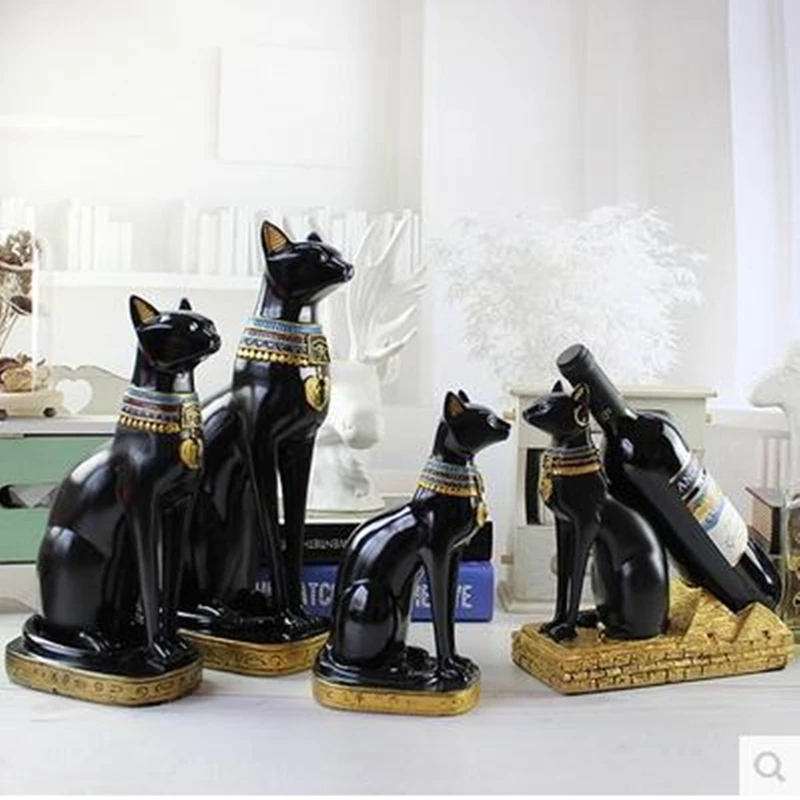 

Egyptian cat God decorative arts and crafts, creative animal statues, tourist souvenirs