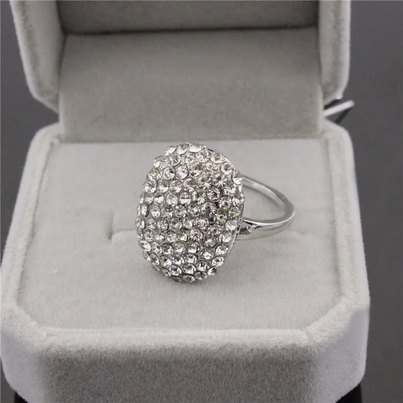 Модные кольца с кристаллами для женщин, ювелирные изделия, стразы, обручальное кольцо, серебряные кольца для женщин, обручальное кольцо на палец для женщин s
