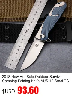 Новинка, лидер продаж, складной нож для выживания на природе, кемпинга, AUS-10, сталь, TC4, титановый сплав, фиксированные тактические охотничьи ножи, инструменты