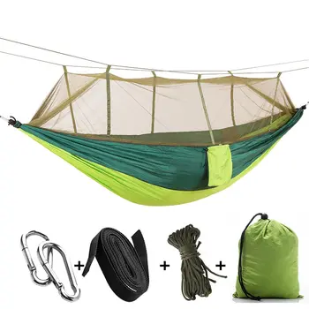 

New Portable Lightweight Parachute Nylon Camping Mosquito Nets Hammocks for Outdoor Camping Hiking Travel Backpacking Sleep bag