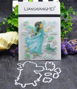 

Angel girl Metal Cutting Dies and stamp Stencils for DIY Scrapbooking/photo album Decorative Embossing DIY Paper Cards Making Pr