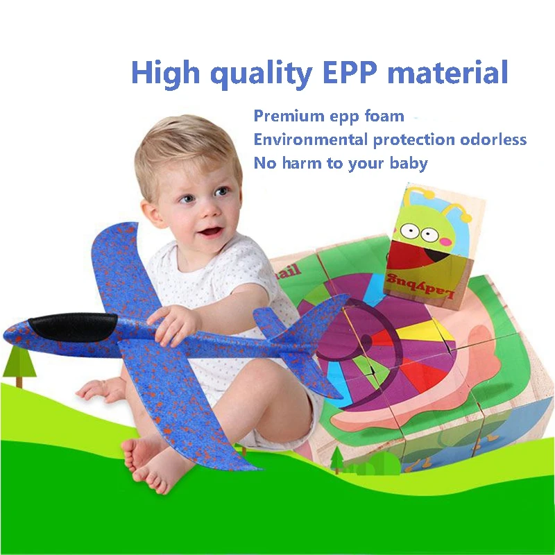 

Funny EPPThrowing Glider Airplane Inertia Aircraft Toy Hand Launch Airplane Model