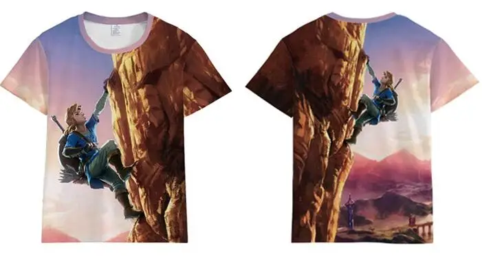 Ссылка футболка легенда о Зельде косплей футболки летняя футболка короткий рукав топы мужские футболки