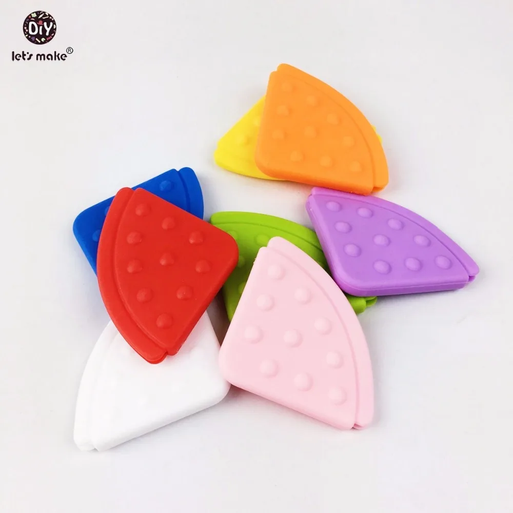 

Let's Make baby Pendant teether bibs Baby Corner Teether(40pc) Solid Color Stretchy