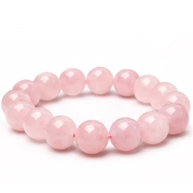 

Rose Quartz Bracelet Natural Pink Crystal Bead for Women Love Gift Classic Natural Energy Stone Charms Party Lucky Jewelry