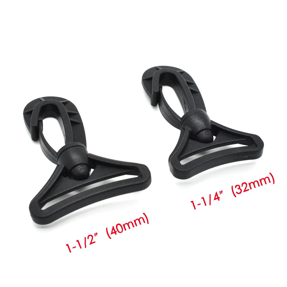32mm 40mm Webbing Plastic Swivel Snap Hooks for Bag Belts Straps Keychain Clasp Backpack Accessories | Дом и сад