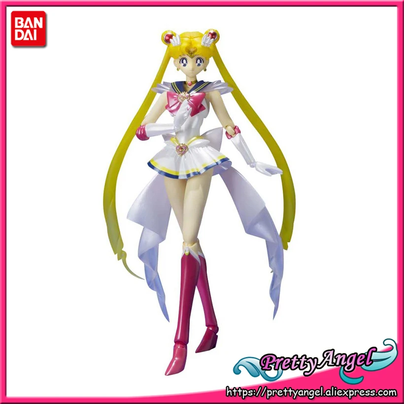 PrettyAngel-настоящий Bandai Tamashii S.H.Figuarts Pretty Guardian Sailor Moon 20th ПВХ Супер Сейлор Мун фигурка |