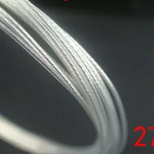 Чистое серебро кабель для наушников 27AWG 30AWG для высококачественных подвижных железных динамических наушников diy обновление провода