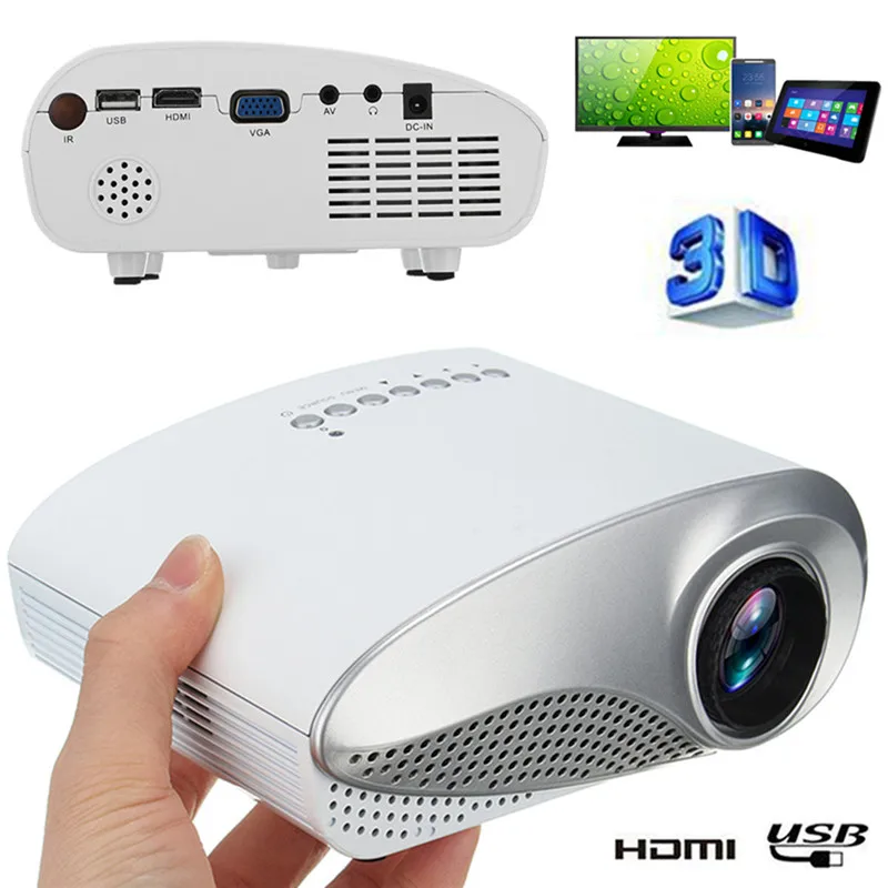 New Mini Projector Full HD Portable 1080P 3D HD LED Projector Multimedia Home Theater USB VGA HDMI TV Home Theatre System New Mini Projector Full HD Portable 1080P 3D HD LED Projector Multimedia Home Theater USB VGA HDMI TV Home Theatre System