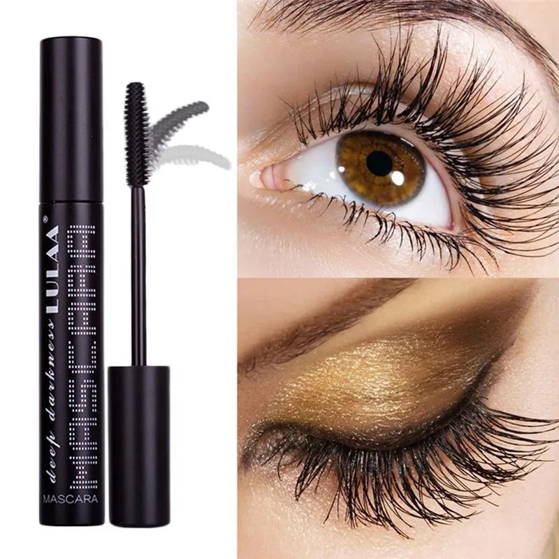 Black Eyelash Mascara 4D Silk Fiber Curling Waterproof Lashes Mascara