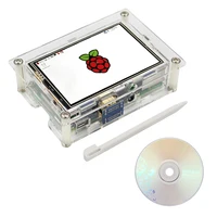 Raspberry Pi 3 Model B 3.5 Inch HDMI Touch Screen Display 480 x 320 LCD + Acrylic Case Compatible with Raspberry Pi 3/2/B+