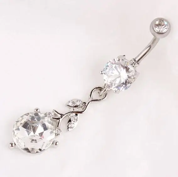 Crystal Elegent Rhinestone body jewelry Navel piercing Belly ring