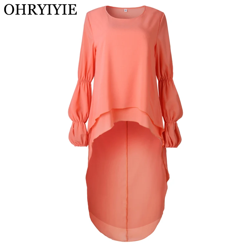 

OHRYIYIE Plus Size XXXL Women Ruffles Sexy Dress 2019 New Spring Autumn Fashion Long Sleeve Tunic Dresses Female Vestidos WD407