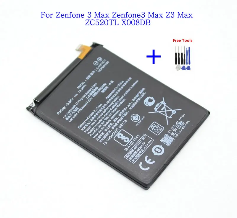

1x C11P1611 Replacement Phone Battery For ASUS Zenfone 3 Max Zenfone3 Max Z3 Max ZC520TL X008DB Batterij Batteries + Tool
