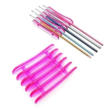 5D6EA5Nail Art Design Craft Acrylic UV Gel Brush Pen Rest Plastic Holder Stand Supply
