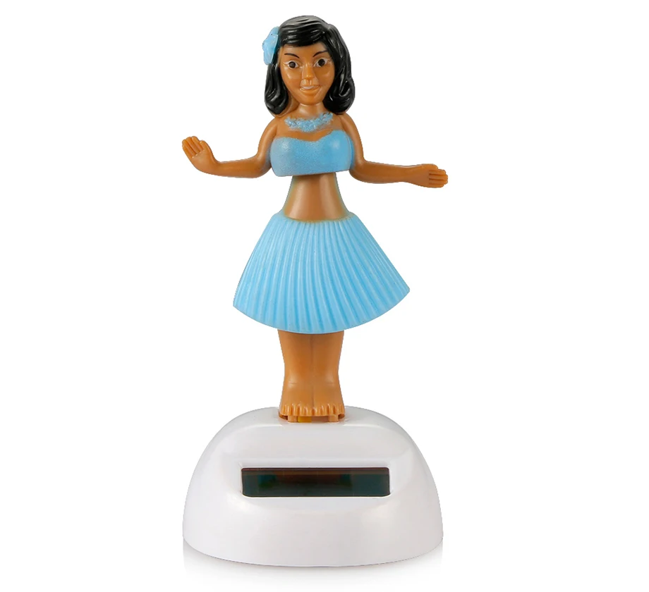 Car Ornament Dancing Hula Girl Swinging Bobble Toy Gifts Automobiles Decoration Auto Interior Home Decor Solar Girls Accessories (10)