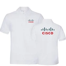 Мужская рубашка поло с коротким рукавом, Модный деловой бренд Cisco, летняя мужская одежда, топы