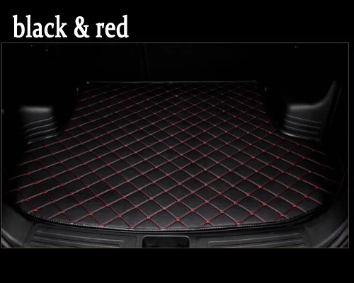 Хорошее качество подходит для багажника автомобиля коврик для Audi A1 A4 A6 A7 A8 Q3 Q5 Q7 TT 3D автомобиль-Стайлинг сверхмощный любую погоду лоток ковер грузовой вкладыш - Название цвета: black and  red