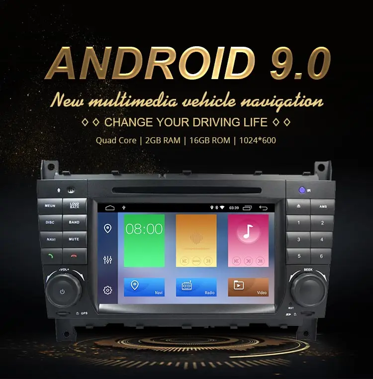 Cheap JDASTON Android 9.0 Car Multimedia Player For Mercedes Benz Sprinter W203 A180 Viano Vito A-class 2 Din Radio Car DVD GPS Stereo 1
