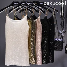 Майка женская с блестками и цепочкой 6 цветов|vest top|sexy vestcami tank tops