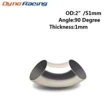 1PCS 201 Stainless Steel 90 Degree Bend Elbow Pipe OD:2'' 51mm/60mm/2.5'' 63mm/3''76mm YC101154 76mm 90 degree tight stainless exhaust mandrel bend tube pipe bend high quality 201 stainless steel
