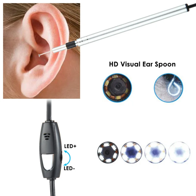 

Ear Cleaning Endoscope Waterproof LED Ear Wax Remover with Camera for Andriod JLRL88