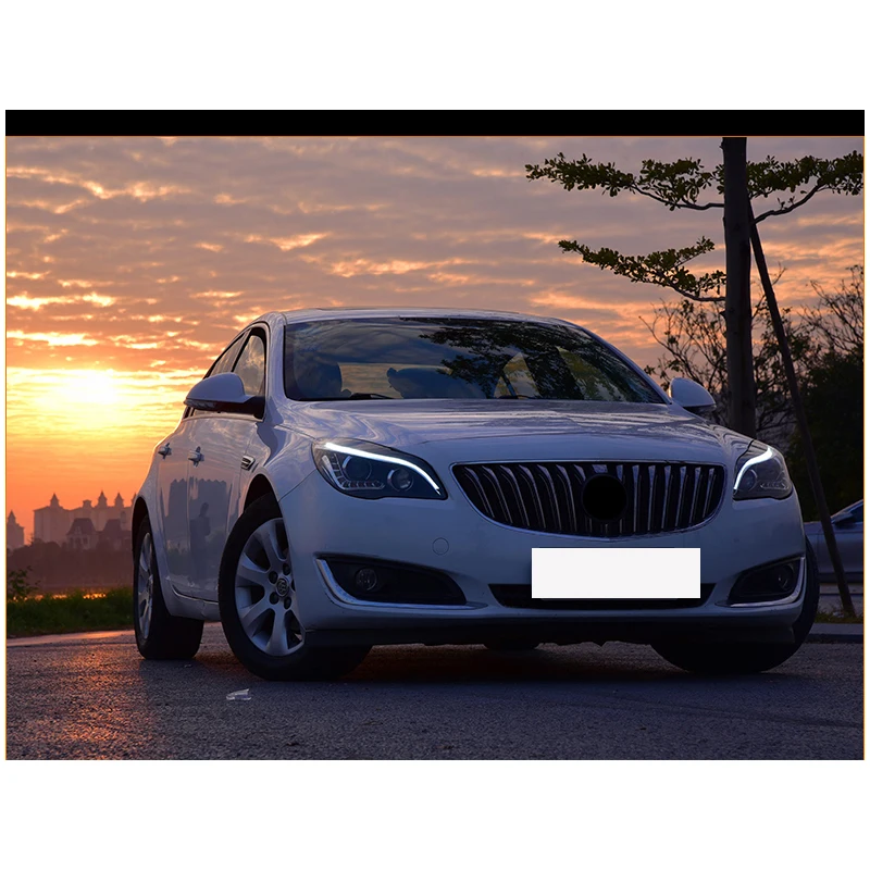 Автомобильный Стайлинг чехол для фар система навигации для Buick Verano Regal Opel insignia 2013 светодиодный фары двойной луч светодиодный головной фонарь Биксеноновая линза