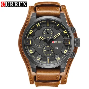 

Curren Top Brand Luxury Men Watches Man Clock Male Retro Leather Army Military Sport Quartz-Watch Men Hodinky Relojes Hombre