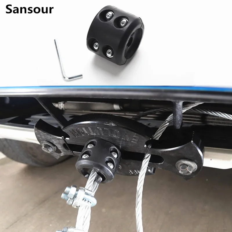 Универсальная черная заглушка крюка лебедки Hawse Fairlead трос направляющая
