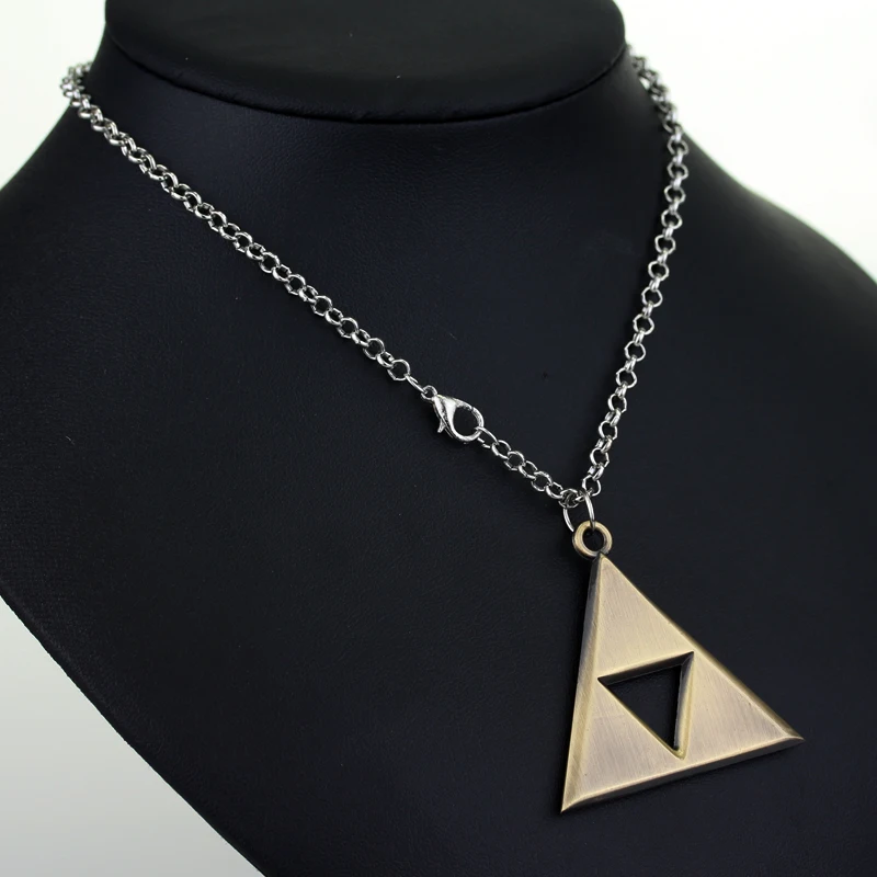 Feimeng ювелирные изделия игра Легенда о Зельде ожерелье Triforce треугольник кулон для